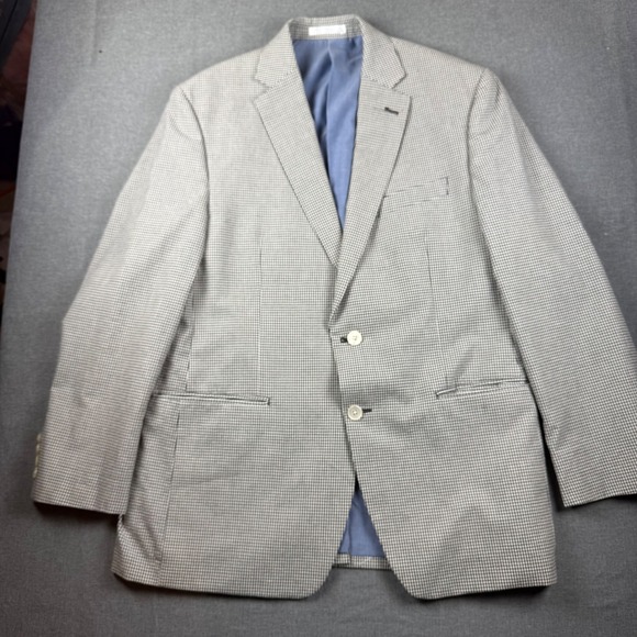Lauren Ralph Lauren Other - Lauren Ralph Lauren Men's Gingham Blazer Jacket 42R Black White Dobby Sport Coat